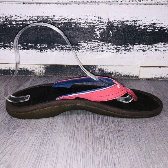 OluKai Punua Kia'i Beach Sandals Women's Size 8 Flip Flop Thongs Pink *FLAWS - Picture 2 of 15